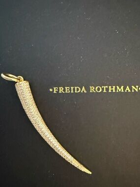 Freida Rothman Pave Horn Pendant